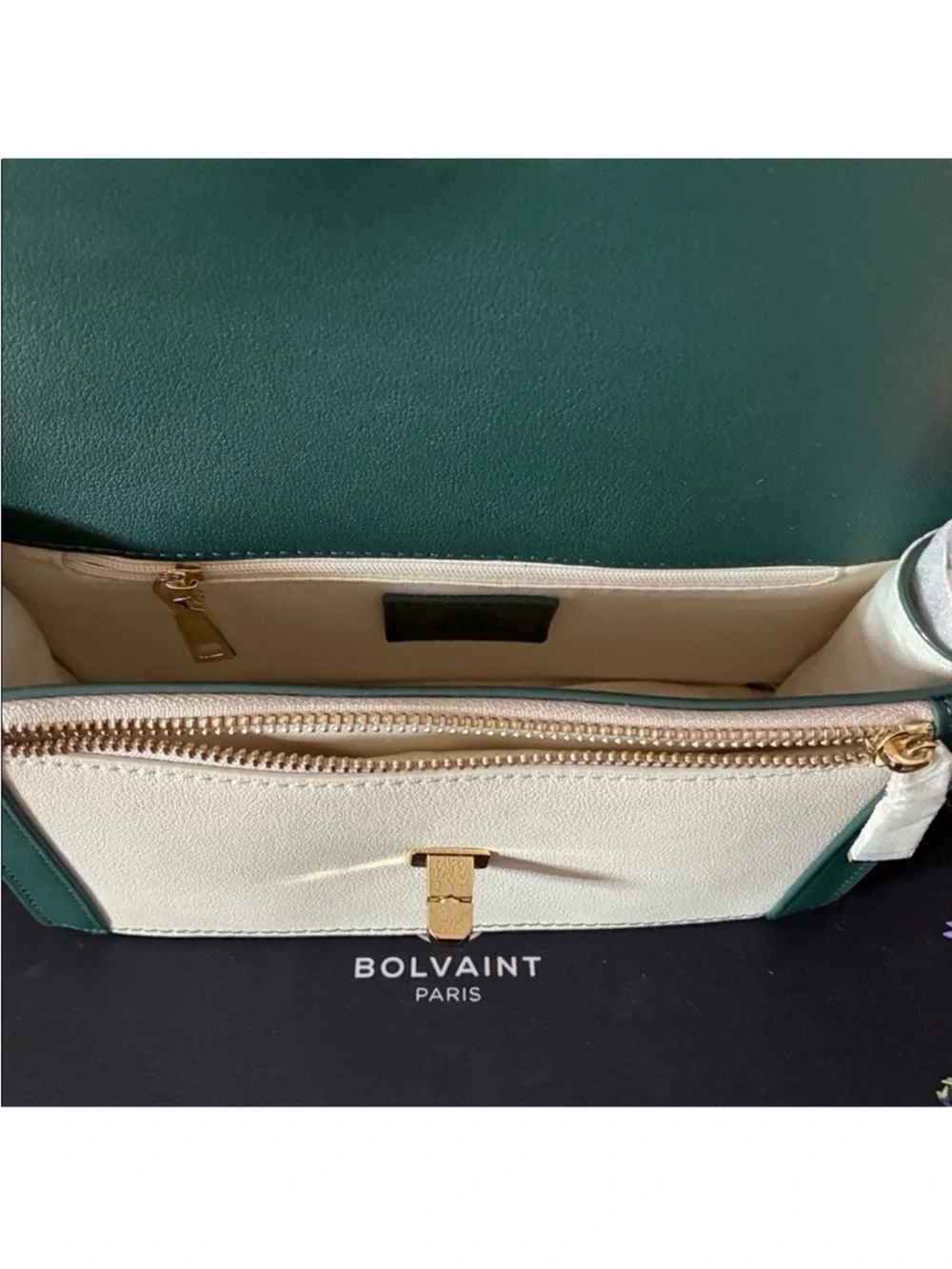Bolvaint Paris NWT Leonie Leather Crossbody Clutch with Dust Bag, Retails $1,900 - Picture 10 of 15